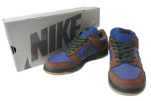 Load image into Gallery viewer, 極美品 NIKE ナイキ 2003 DUNK LOW PRO SB BARF スニーカー ブラウン ネイビー ダンク ロー 27cm 304292-431 靴 中古 55203