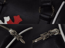 画像をギャラリービューアに読み込む, CHROME HEARTS DOMINO CRS PATCH DAFFLE BAG ドミノ クロスパッチ ダッフルバッグ ブラック 中古 55205