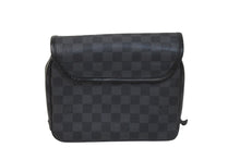 画像をギャラリービューアに読み込む, LOUIS VUITTON ルイ ヴィトン クラッチバッグ トゥルース サスペンダブル ダミエグラフィット N41419 シルバー金具 美品 中古 55225