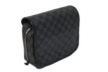 画像をギャラリービューアに読み込む, LOUIS VUITTON ルイ ヴィトン クラッチバッグ トゥルース サスペンダブル ダミエグラフィット N41419 シルバー金具 美品 中古 55225