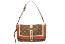 Load image into Gallery viewer, LOUIS VUITTON ルイ ヴィトン ショルダーバッグ ポルテレイユール モノグラムティセ M56387 ゴールド金具 美品 中古 55226