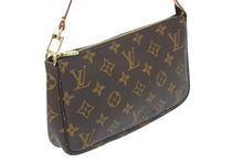 画像をギャラリービューアに読み込む, LOUIS VUITTON ルイヴィトン ハンドバッグ ポシェットアクセソワール M51980 モノグラム ゴールド金具 美品 中古 55242