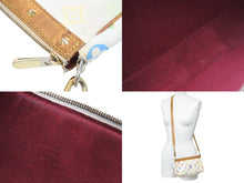 画像をギャラリービューアに読み込む, LOUIS VUITTON ルイヴィトン ポーチ マルチカラー ポシェットアクセソワール ホワイト M92649 村上隆 良品 中古 55244