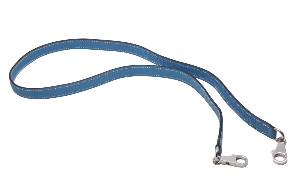HERMES エルメス ショルダーストラップ アクセサリー ブルージーン トゴ 美品 中古 55252