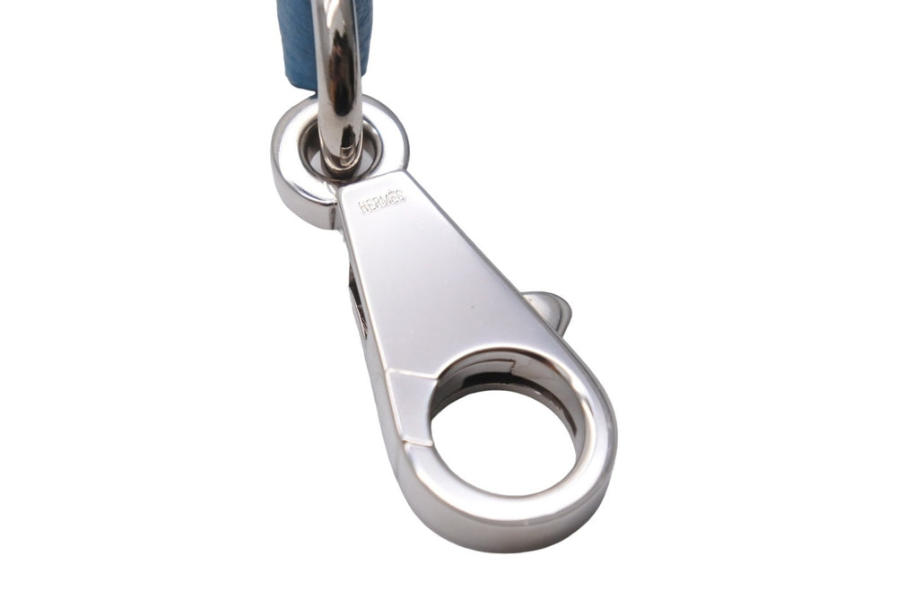 HERMES エルメス ショルダーストラップ アクセサリー ブルージーン トゴ 美品 中古 55252