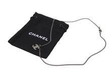 画像をギャラリービューアに読み込む, CHANEL シャネル ネックレス チョーカー ココマーク ラインストーン シルバー チェーン P13V 美品 中古 55253