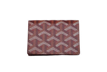 画像をギャラリービューアに読み込む, 新品同様 GOYARD ゴヤール ヘリンボーン 柄 カードケース レッド PVC レザー 小物 APM421中古 55254 正規品
