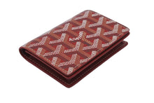 画像をギャラリービューアに読み込む, 新品同様 GOYARD ゴヤール ヘリンボーン 柄 カードケース レッド PVC レザー 小物 APM421中古 55254 正規品