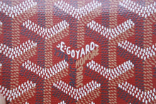 画像をギャラリービューアに読み込む, 新品同様 GOYARD ゴヤール ヘリンボーン 柄 カードケース レッド PVC レザー 小物 APM421中古 55254 正規品