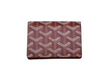 画像をギャラリービューアに読み込む, 新品同様 GOYARD ゴヤール ヘリンボーン 柄 カードケース レッド PVC レザー 小物 APM421中古 55254 正規品
