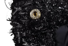 画像をギャラリービューアに読み込む, 新品同様 CHANEL シャネル ジャケット ブルゾン ココマーク ブラック ポリアミド ツイード 38 P60016V45660 中古 55268