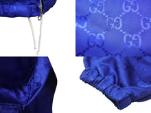 画像をギャラリービューアに読み込む, 極美品 GUCCI グッチ 日本限定 GUCCI Off The Grid ジップアップジャケット GG柄 ブルー ポリアミド 42 631892 Z8AK7 中古 55269