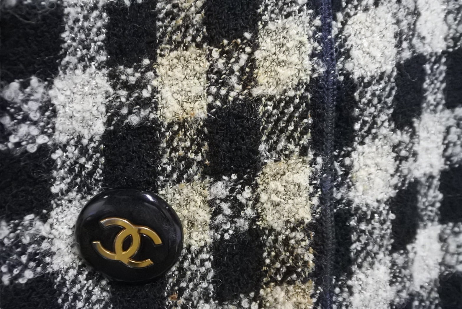 CHANEL シャネル ジャケットツイードジャケット ブラック ホワイト ...