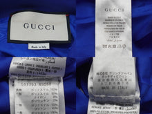 画像をギャラリービューアに読み込む, GUCCI グッチ メッシュ フード ジャケット ブルー ジップ ロゴ トップス パーカー 切り替え 511793 X9S68 サイズXS 美品 中古 55282
