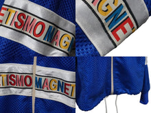 画像をギャラリービューアに読み込む, GUCCI グッチ メッシュ フード ジャケット ブルー ジップ ロゴ トップス パーカー 切り替え 511793 X9S68 サイズXS 美品 中古 55282