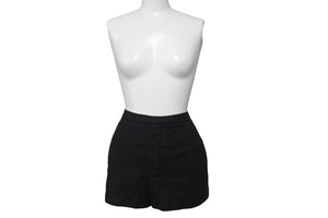 SAINT LAURENT Shorts Bottoms Size F34 155/60Y Cotton Black Gold Hardware Good Condition Used 55284