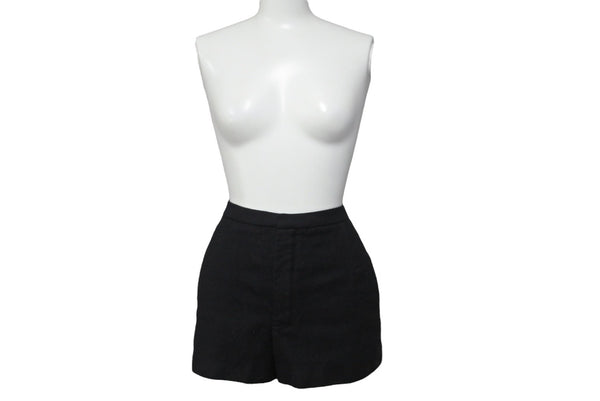 SAINT LAURENT Shorts Bottoms Size F34 155/60Y Cotton Black Gold Hardware Good Condition Used 55284