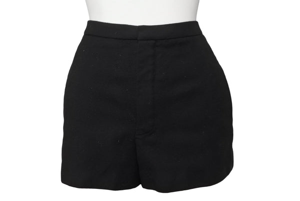 SAINT LAURENT Shorts Bottoms Size F34 155/60Y Cotton Black Gold Hardware Good Condition Used 55284