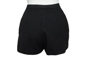 SAINT LAURENT Shorts Bottoms Size F34 155/60Y Cotton Black Gold Hardware Good Condition Used 55284