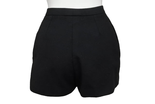 SAINT LAURENT Shorts Bottoms Size F34 155/60Y Cotton Black Gold Hardware Good Condition Used 55284