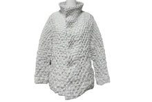 画像をギャラリービューアに読み込む, 極美品 ISSEY MIYAKE イッセイミヤケ ジャケット 3D スチームストレッチ 2016AW ホワイト サイズ3 IM63-FA001-11 中古 55290