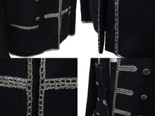 画像をギャラリービューアに読み込む, CHANEL シャネル ジャケット ココマークボタン ナポレオン 06P P28757V18249 ブラック コットン サイズ36 良品 中古 55299