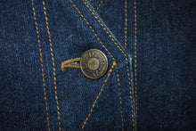 画像をギャラリービューアに読み込む, Christian Dior クリスチャンディオール デニムハートジャケット フレア ジョンガリアーノ 5A12022181 コットン 38 美品 中古 55300