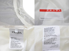 Load image into Gallery viewer, PRADA プラダ リネアロッサ フード付 リップストップ レインコート LR–LX039 ホワイト レッド サイズXS 美品 中古 55308