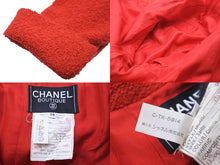 画像をギャラリービューアに読み込む, CHANEL シャネル ジャケット ショート丈 ココマークボタン PO2075VO2872 1993年秋 レッド ゴールド金具 38 美品 中古 55316