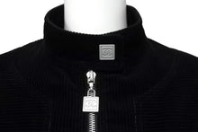 画像をギャラリービューアに読み込む, CHANEL シャネル ジャケット スポーツライン 03A ココマーク コーデュロイ ブラック 34 P21678W03188 シルバー金具 美品 中古 55321