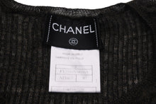 画像をギャラリービューアに読み込む, 極美品 CHANEL シャネル ココマーク ニット カットソー 99P カーキ Vネック 半袖 ロゴ P12593V00565 トップス サイズ40 中古 55323