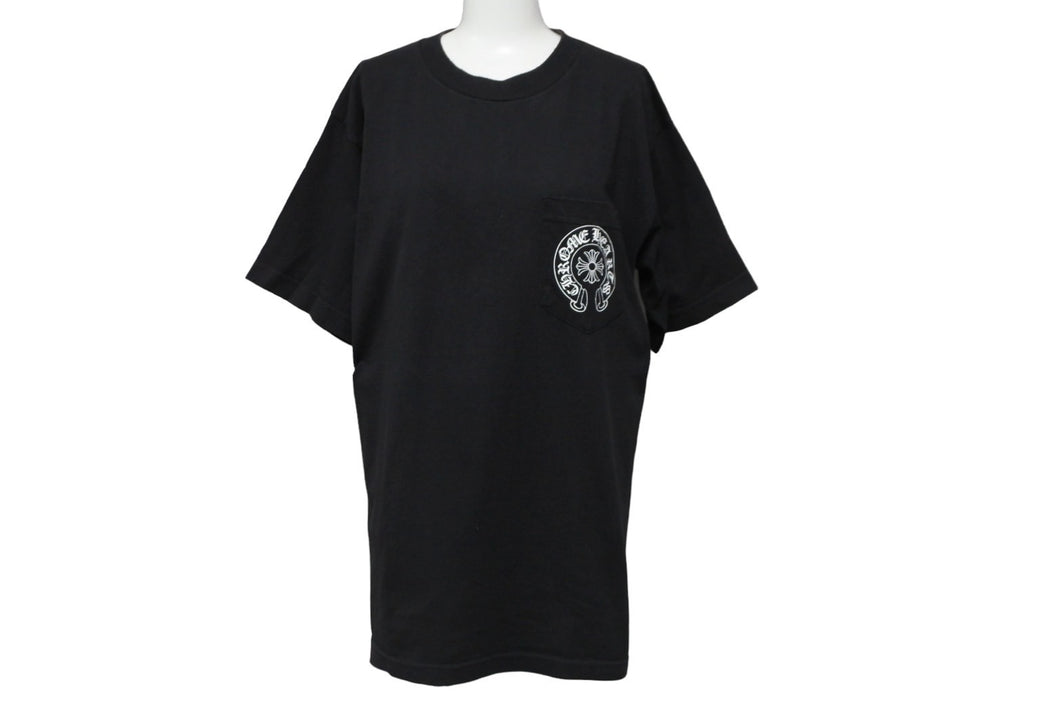 CHROME HEARTS クロムハーツ 半袖Ｔシャツ ポケット ロゴ ブラック