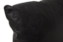 Load image into Gallery viewer, CHROME HEARTS クロムハーツ クッション インテリア CHプラス クロスパッチ ブラック シルバー925 レザー 美品 中古 55363