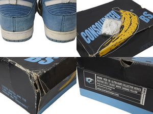 Consolidated Banana Sneakers 2005 Black Blue White Suede Shoes 9.5 Used 55378