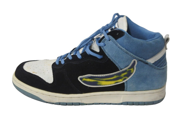 Consolidated Banana Sneakers 2005 Black Blue White Suede Shoes 9.5 Used 55378