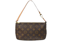 画像をギャラリービューアに読み込む, LOUIS VUITTON ルイヴィトン ハンドバッグ ポシェットアクセソワール M51980 モノグラム ゴールド金具 美品 中古 55406