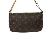 画像をギャラリービューアに読み込む, LOUIS VUITTON ルイヴィトン ハンドバッグ ポシェットアクセソワール M51980 モノグラム ゴールド金具 美品 中古 55406