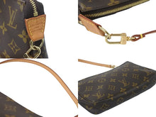 画像をギャラリービューアに読み込む, LOUIS VUITTON ルイヴィトン ハンドバッグ ポシェットアクセソワール M51980 モノグラム ゴールド金具 美品 中古 55406