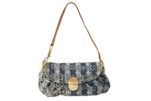 Load image into Gallery viewer, LOUIS VUITTON ルイヴィトン ショルダーバッグ モノグラム デニム ミニプリーティ レイエ ハンドポーチ M95333 美品 中古 55412