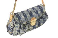 Load image into Gallery viewer, LOUIS VUITTON ルイヴィトン ショルダーバッグ モノグラム デニム ミニプリーティ レイエ ハンドポーチ M95333 美品 中古 55412