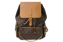 画像をギャラリービューアに読み込む, LOUIS VUITTON ルイヴィトン リュック トリオ・バックパック モノグラム ヴァージル M44658 ゴールド金具 美品 中古 55413