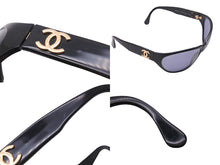 画像をギャラリービューアに読み込む, CHANEL シャネル サングラス アイウェア ココマーク ブラック 04155 美品 中古 55415