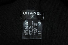 画像をギャラリービューアに読み込む, 極美品 CHANEL シャネル ココマークロゴ ニット帽 帽子 キャップ ビーニー カシミア ブラック ブルー 中古 55418