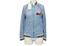 画像をギャラリービューアに読み込む, 新品同様 GUCCI グッチ ジャケット トラックジャケット レース ブルー サイズ 12 542998 ZB421 中古 55422