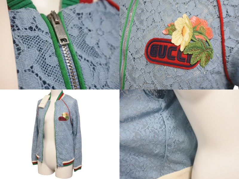 新品同様 GUCCI グッチ ジャケット トラックジャケット レース ブルー サイズ 12 542998 ZB421 中古 55422 –  Casanova Vintage