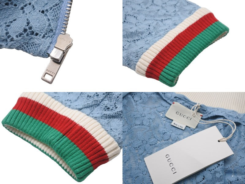 新品同様 GUCCI グッチ ジャケット トラックジャケット レース ブルー サイズ 12 542998 ZB421 中古 55422 –  Casanova Vintage