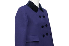 画像をギャラリービューアに読み込む, 極美品 GUCCI グッチ ダブルブレスト コート ネイビー レーヨン ウール ポリエステル サイズ 12 638144 ZAF6C 中古 55423