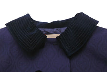 画像をギャラリービューアに読み込む, 極美品 GUCCI グッチ ダブルブレスト コート ネイビー レーヨン ウール ポリエステル サイズ 12 638144 ZAF6C 中古 55423