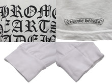 画像をギャラリービューアに読み込む, CHROME HEARTS クロムハーツ 長袖Ｔシャツ カットソー ロゴ入り ホワイト ブラック コットン サイズS 美品 中古 55426