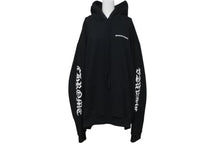 Load image into Gallery viewer, CHROME HEARTS クロムハーツ パーカー タイヤトラック セメタリークロス ブラック XL 2212-304-4017 美品 中古 55428